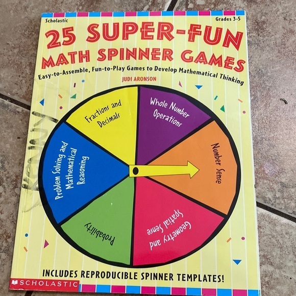25‎ Super-Fun Math Spinner Games (Grades 3-5) - Picture 1 of 5